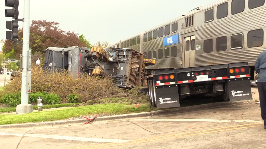 Metra UP-N Train Strikes Semi-Truck in Wilmette, Causing Injuries and Major Service Disruption